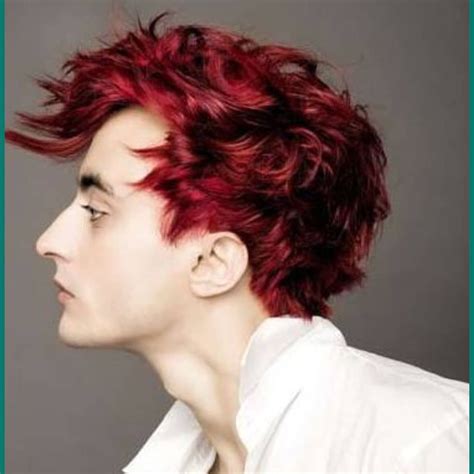 burgundy hair color boy